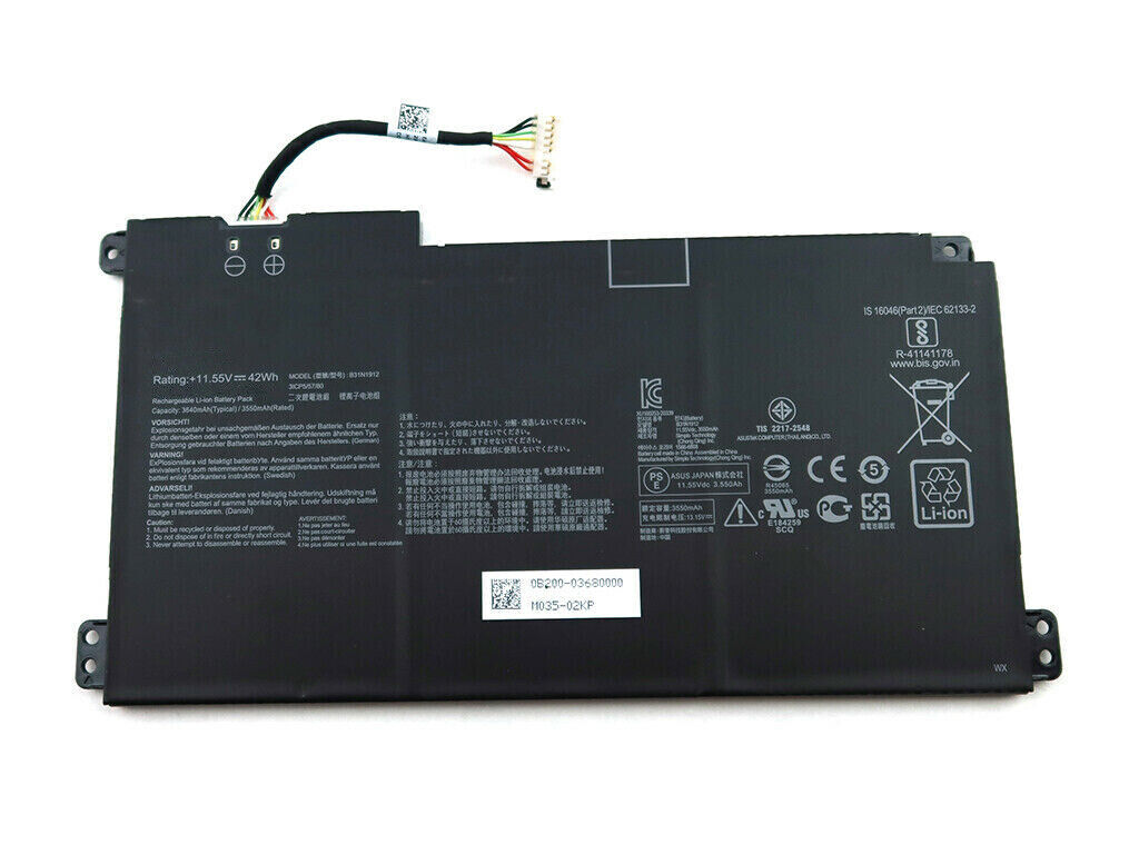 Asus VivoBook Go 14 15 F414MA R522MA E410KA-EK037WS E410KA-EK00 377TS 37TS 10MA-BV1312WS E510MA-EJ614 B31N1912 C31N1912 kompatybilny bateria
