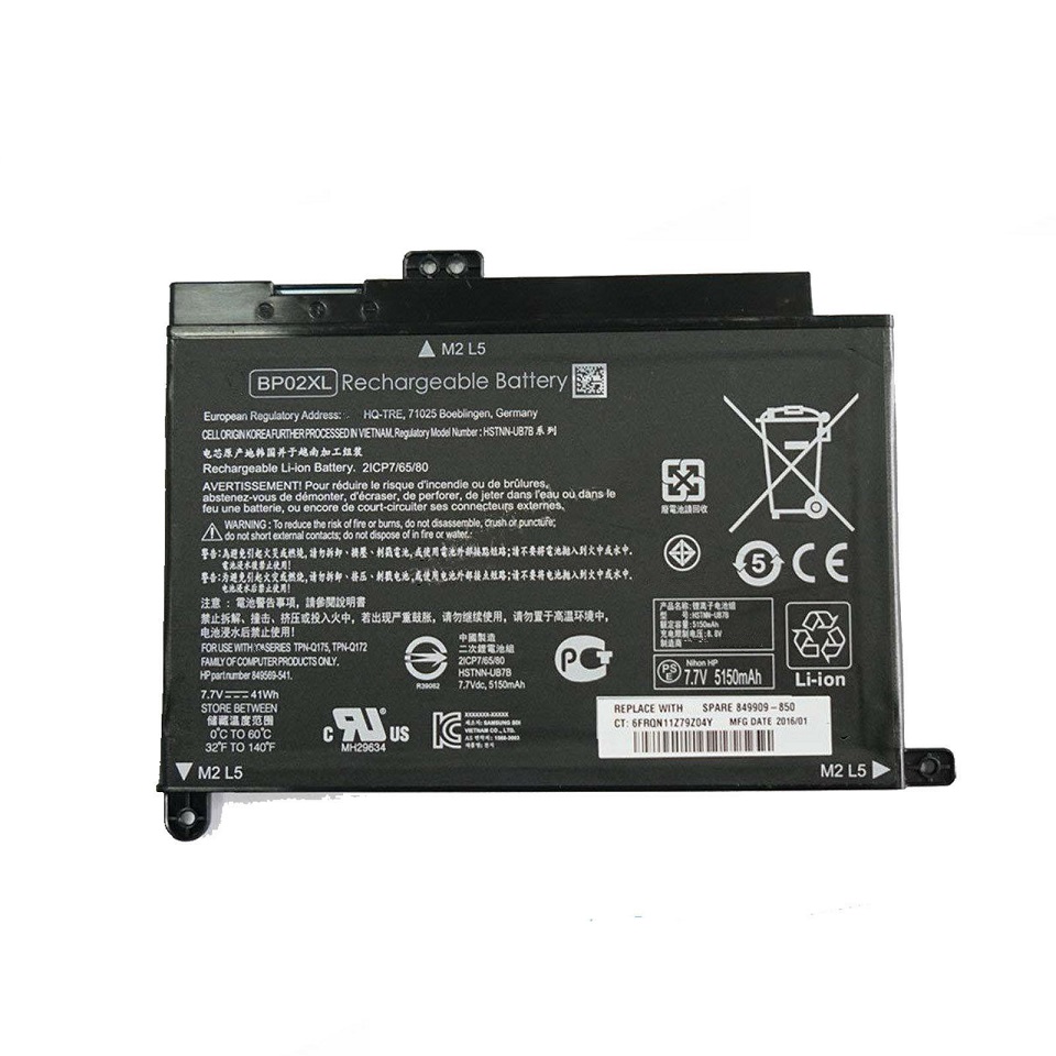 HP BP02XL TPN-Q172/Q175 HSTNN-UB7B/LB7H kompatybilny bateria