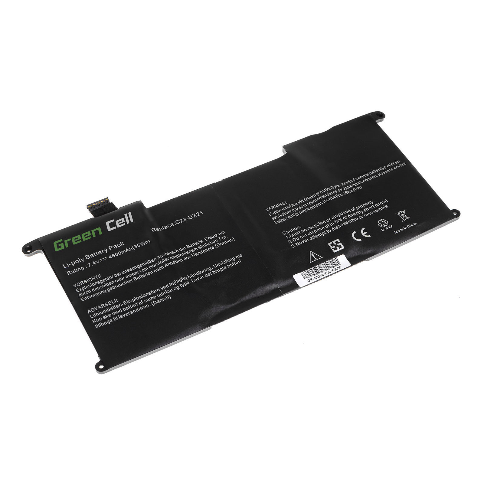 Asus UX21 Ultrabook UX21 UX21A UX21E UX21E-DH52 C23U kompatybilny bateria