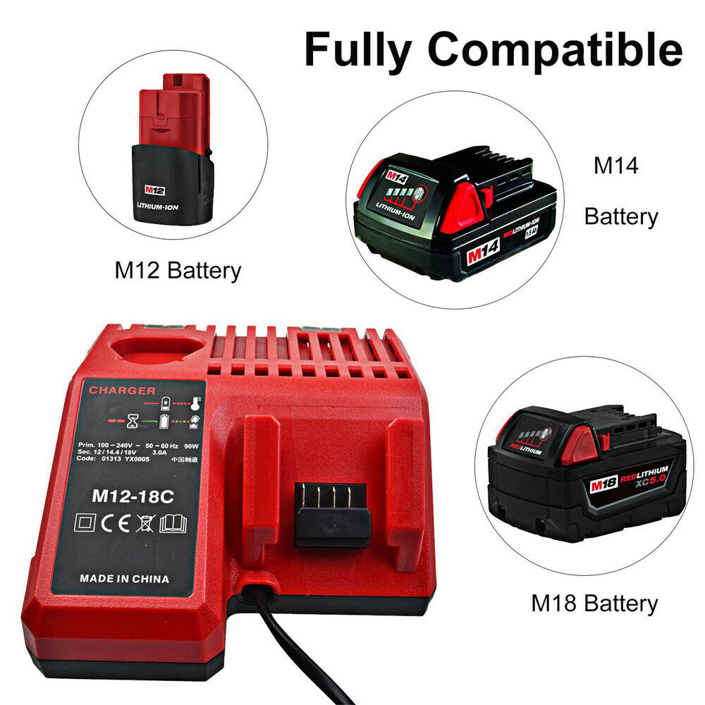 Ładowarka dla milwaukee M18 18V RED Li-ion tool Bateria