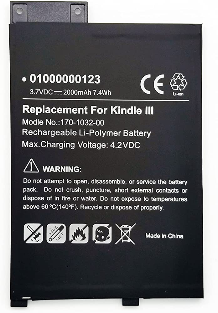 GP-S10-346392-0100,170-1032-00,170-1032-01,S11GTSF01A for Kindle 3 e-Book kompatybilny bateria