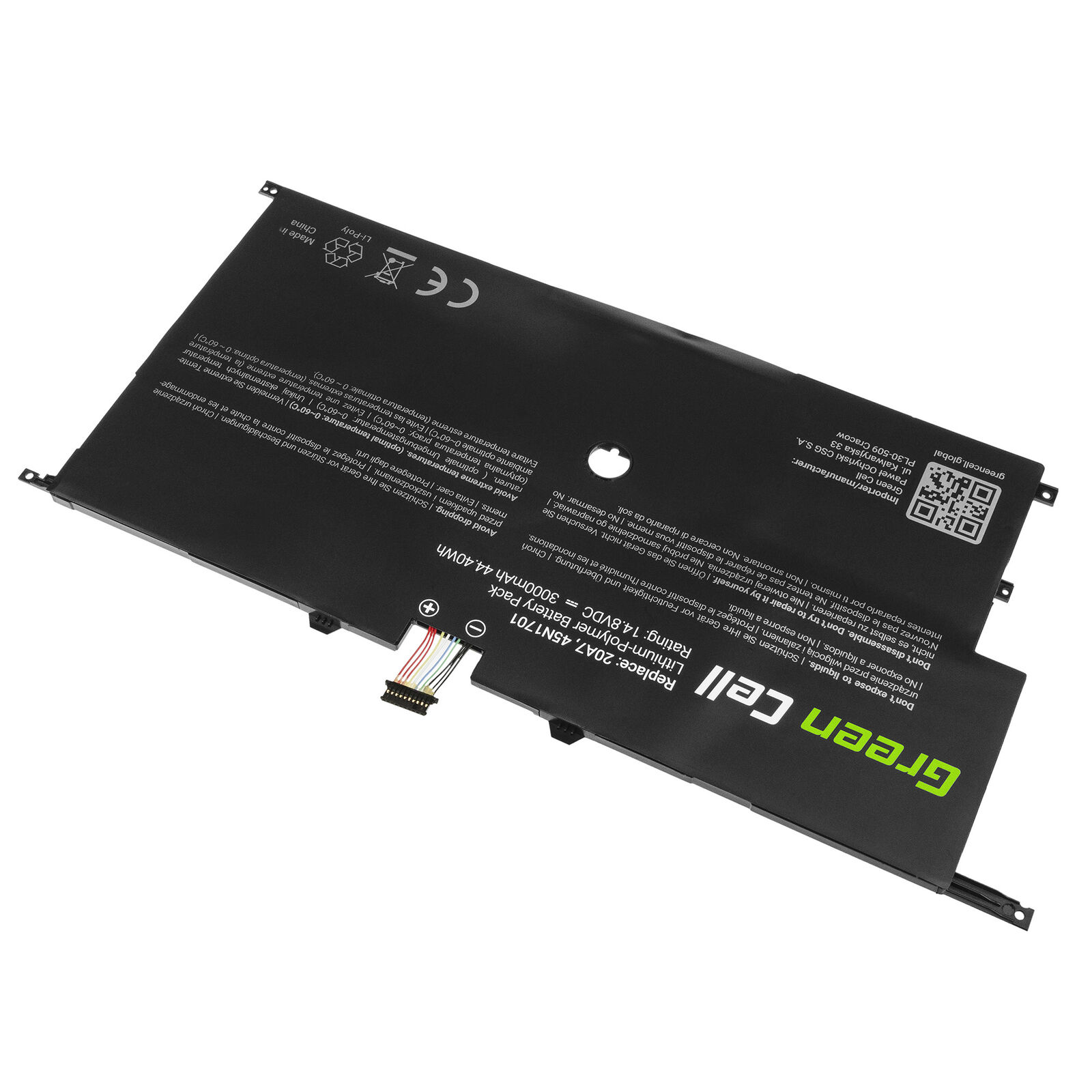 Lenovo ThinkPad X1 Carbon 14 Gen 2 20A7 20A8 45N1702 45N1703 kompatybilny bateria