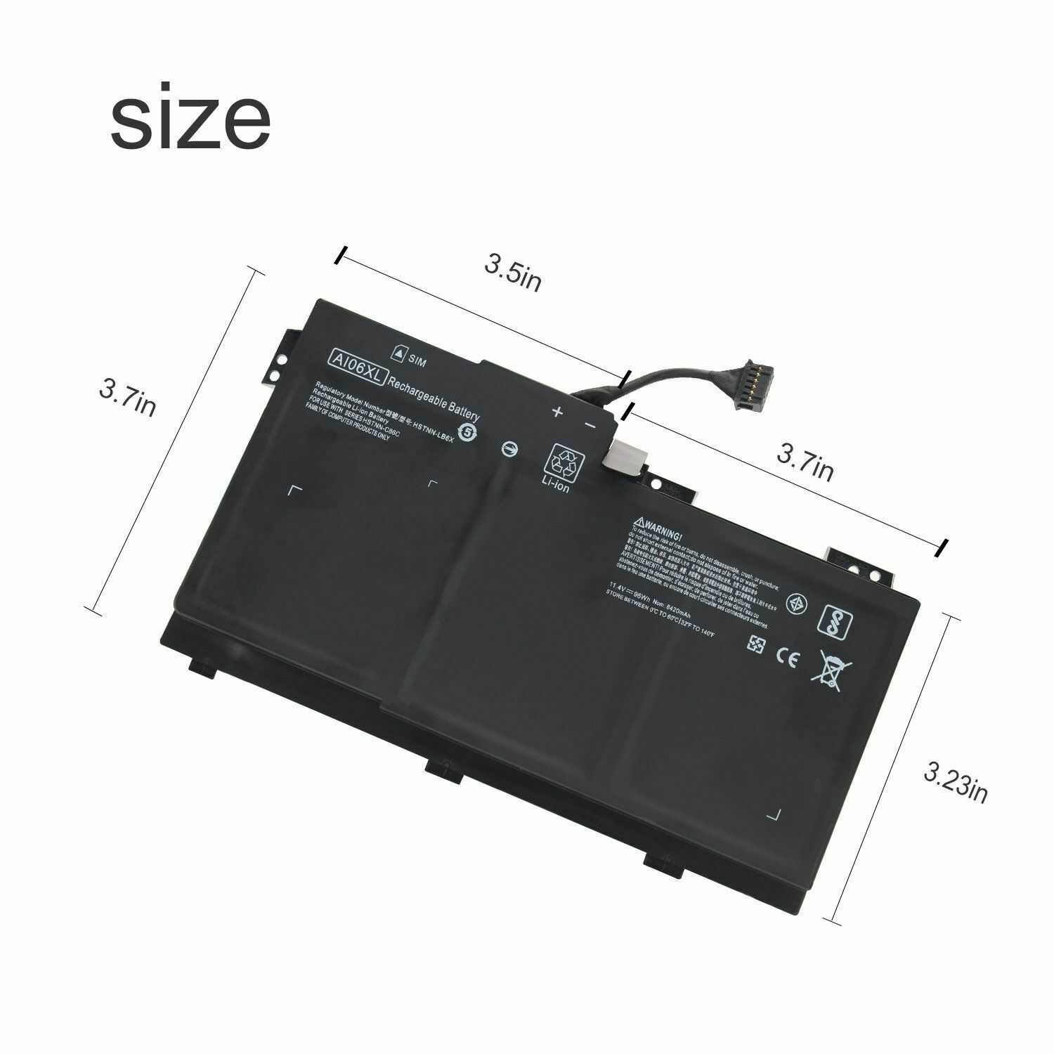 AI06XL HP ZBook 17 G3 Series HSTNN-LB6X HSTNN-C86C 808397-421 kompatybilny bateria
