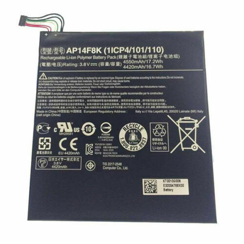 AP14F8K 1ICP4/101/110 Acer Iconia Tab A1-850 B1-810 B1-820 W1-810 kompatybilny bateria - Kliknij obrazek, aby zamkn±æ
