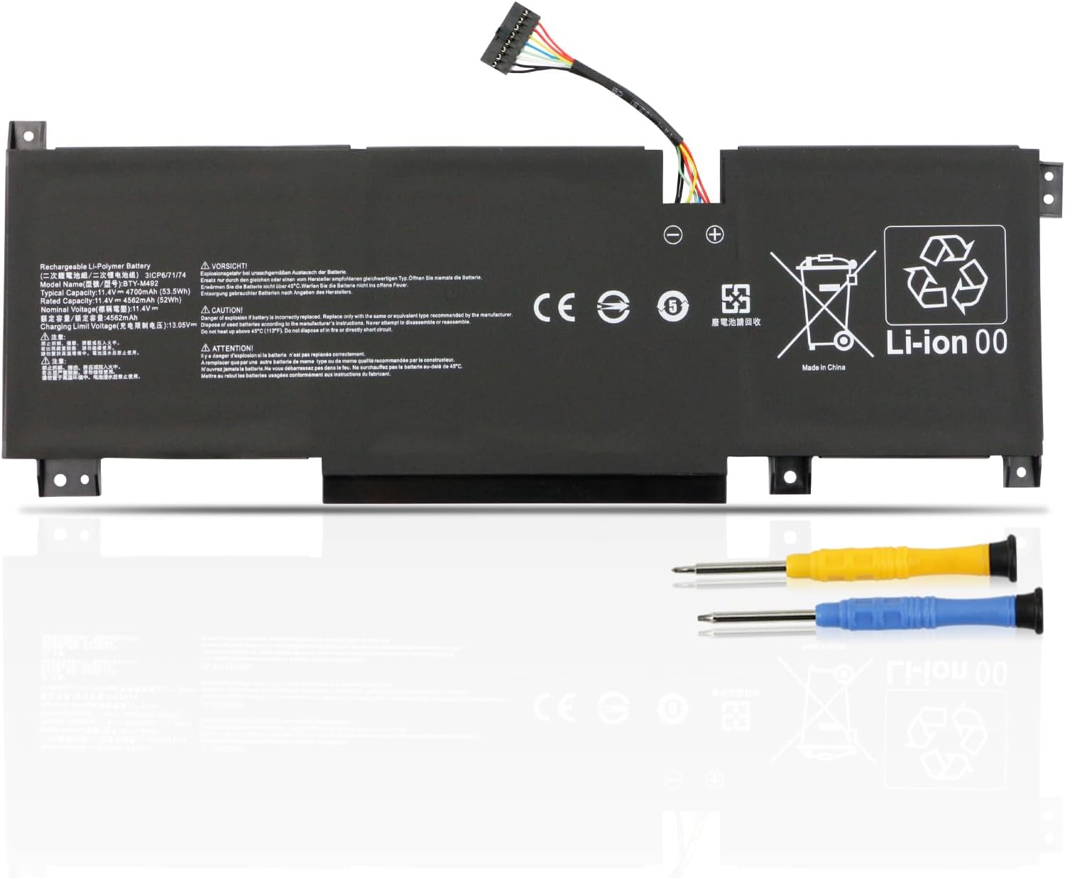 MSI Katana GF66 GF76 11UC 11UD 11UE 11SC 12UD 12UE 12UG 12UGS 12UX kompatybilny bateria