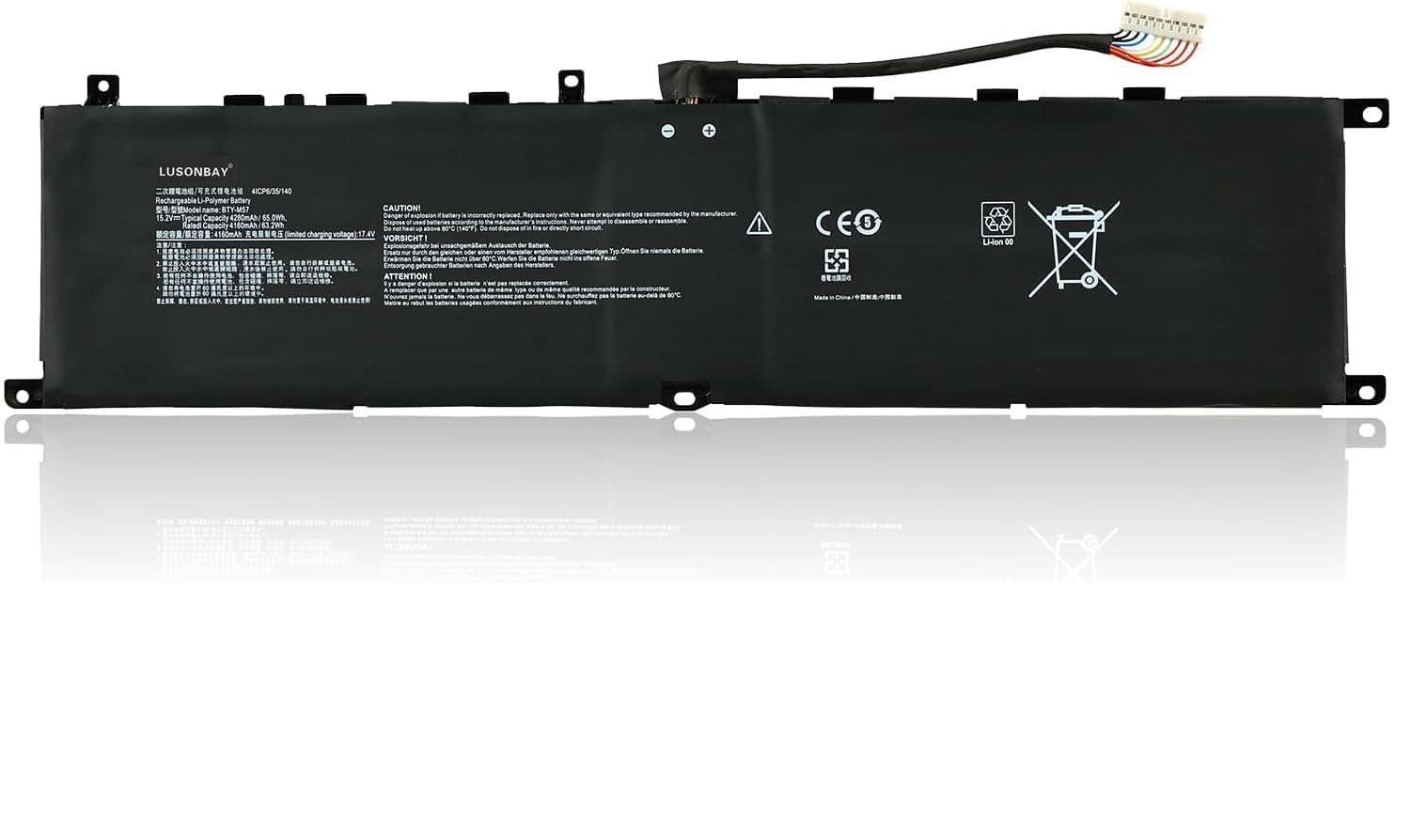 BTY-M57 MSI GP66 GP76 Leopard Gaming 10UE 10UG 10UH 11UE 11UG 11UH kompatybilny bateria