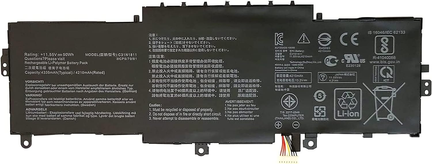 C31N1811 ASUS ZenBook 14 UX433 UX433F UX433FA UX433FN BX433FN RX433FN U4300F kompatybilny bateria