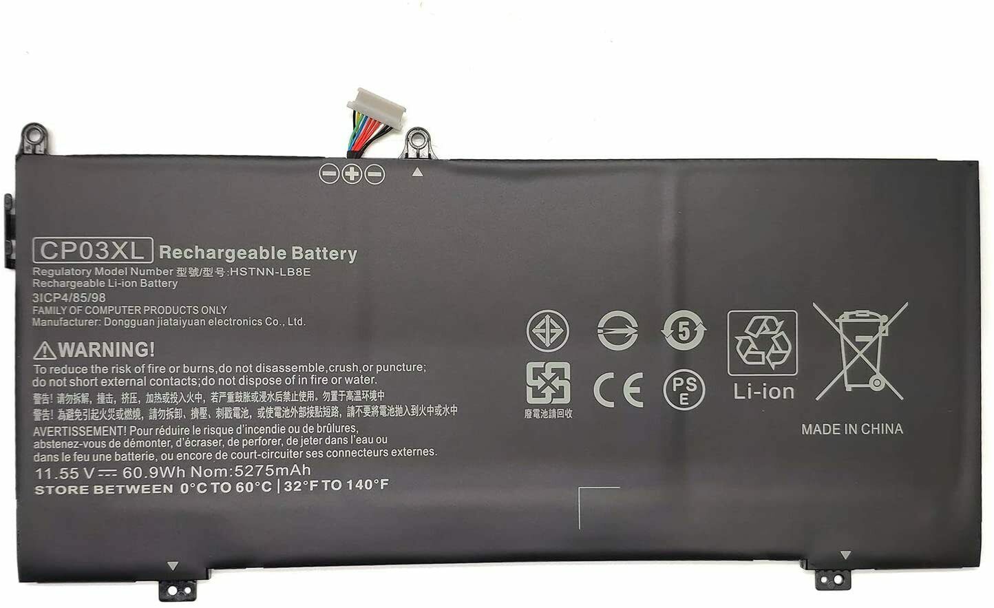 CP03XL TPN-Q195 HP Specter X360 13-AE000NC 13-AE000NE 13-AE000NF kompatybilny bateria