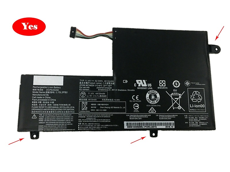 Lenovo 5B10K85055,L15L3PB0 Flex 4 1470, Flex 4 1480 kompatybilny bateria - Kliknij obrazek, aby zamkn±æ