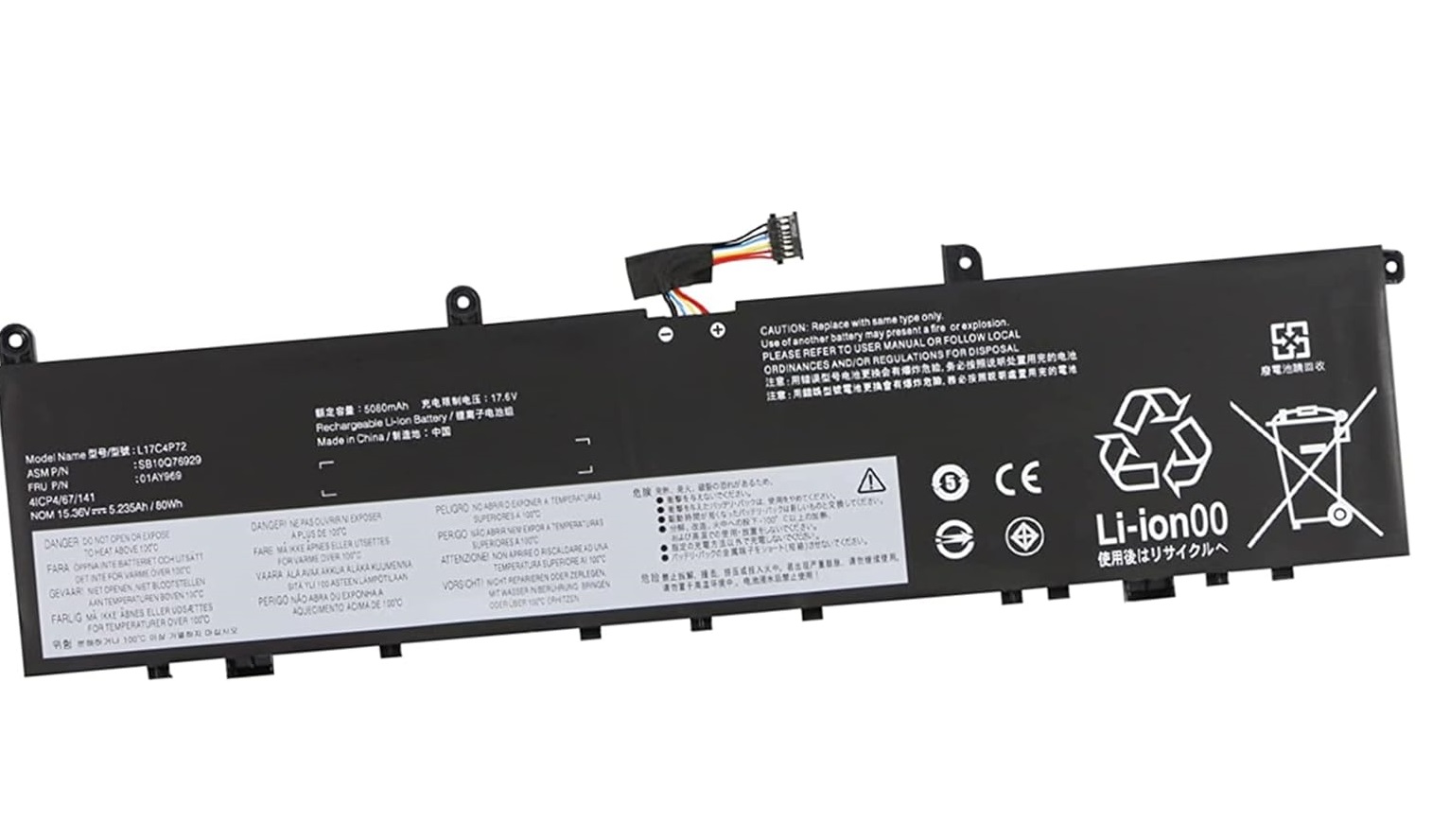 L17C4P72 Lenovo ThinkPad X1 Extreme Gen 1/ Gen 2 ThinkPad P1 Gen 1/ Gen 2 01AY968 L17M4P72 L18M4P71 kompatybilny bateria