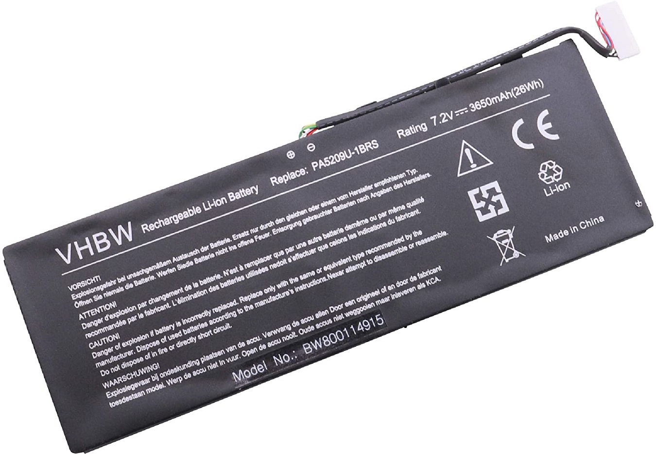 TOSHIBA L10W-B L15W-B L15W-B1208X L15W-B1302 P000627450 kompatybilny bateria